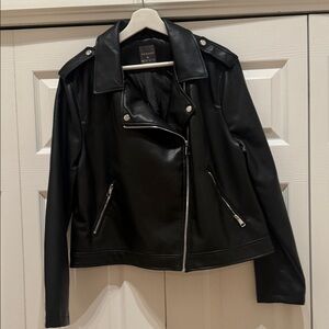 Black Faux Leather Jacket